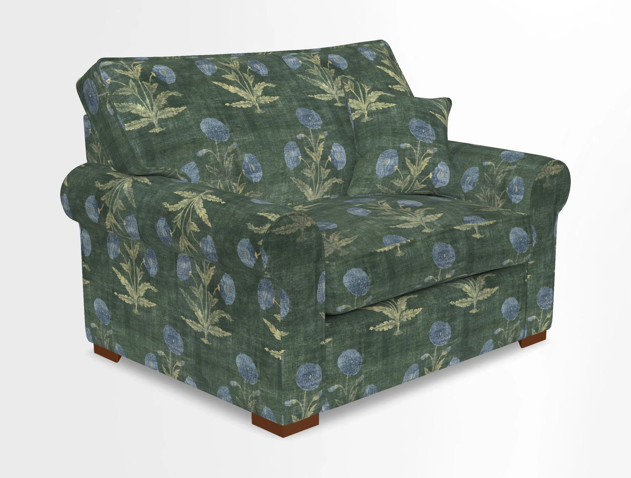 Upperton Snuggler Loose Cover in Two Tone Plain Biscuit - Loose cover option available