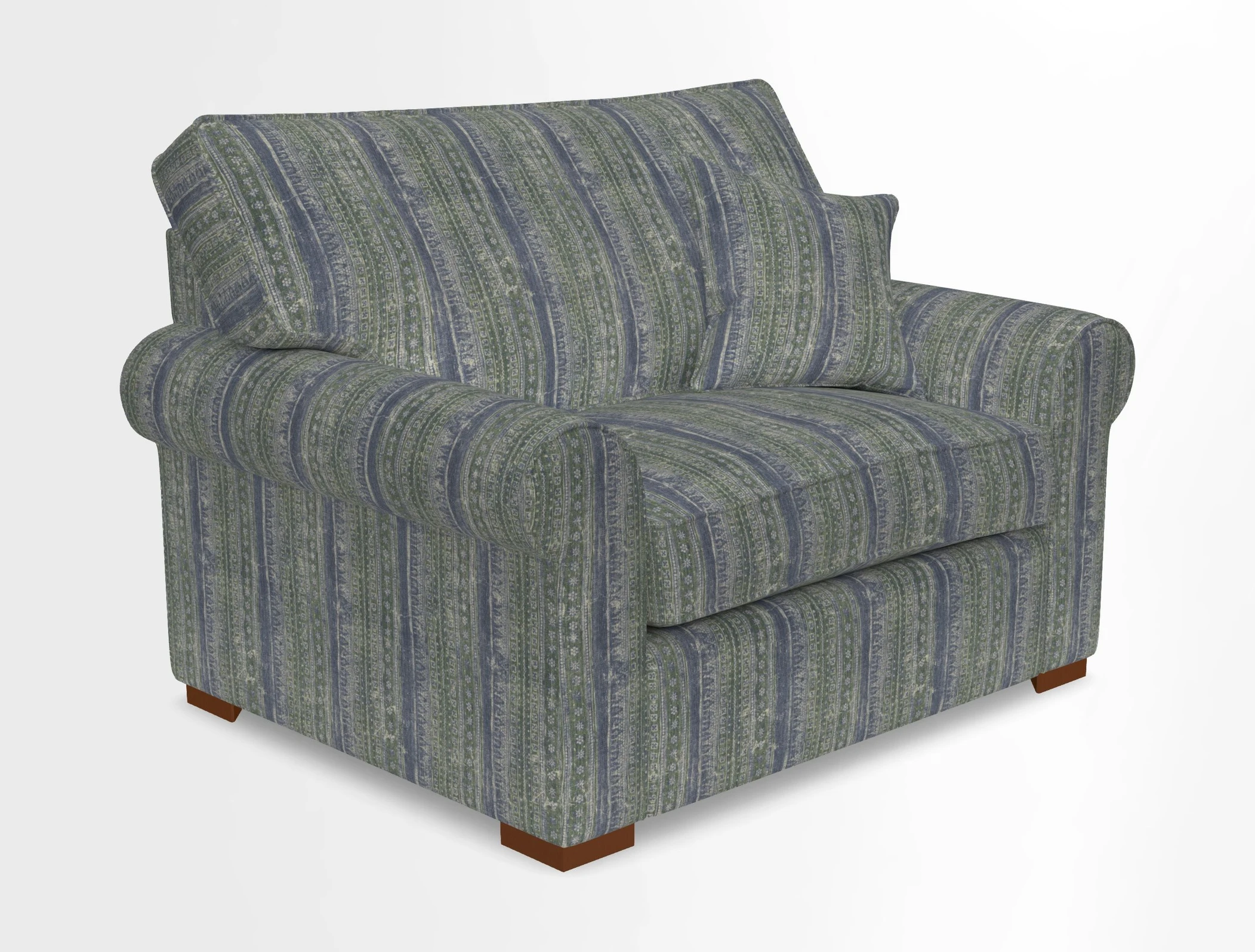Upperton Snuggler Loose Cover in Two Tone Plain Biscuit - Loose cover option available