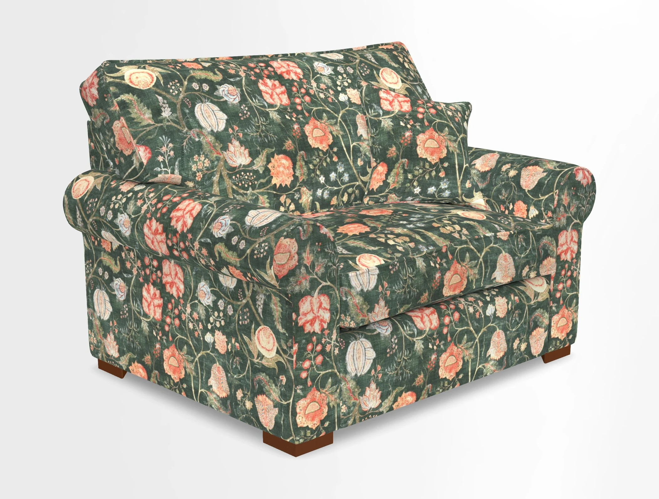Upperton Snuggler Loose Cover in Two Tone Plain Biscuit - Loose cover option available