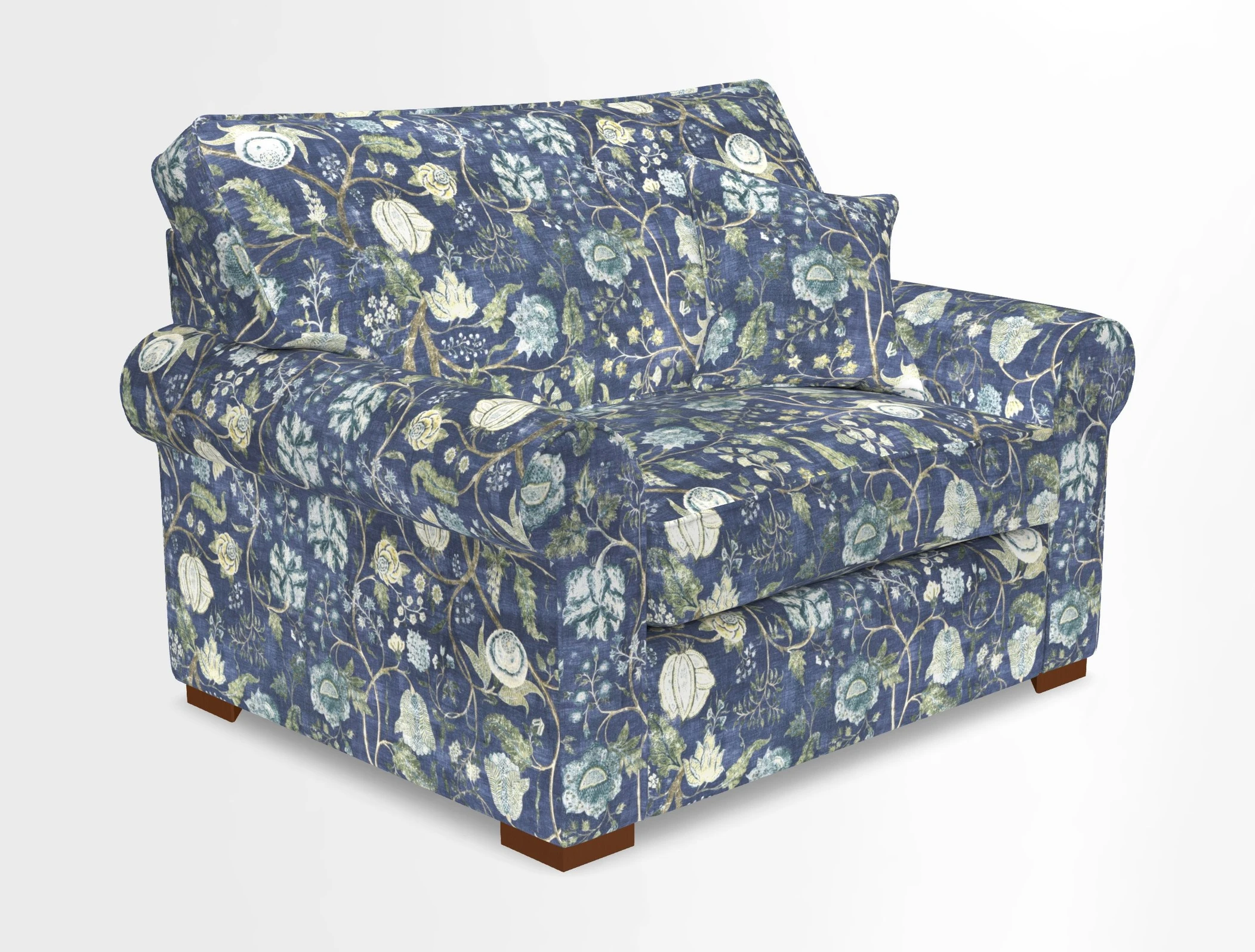 Upperton Snuggler Loose Cover in Two Tone Plain Biscuit - Loose cover option available