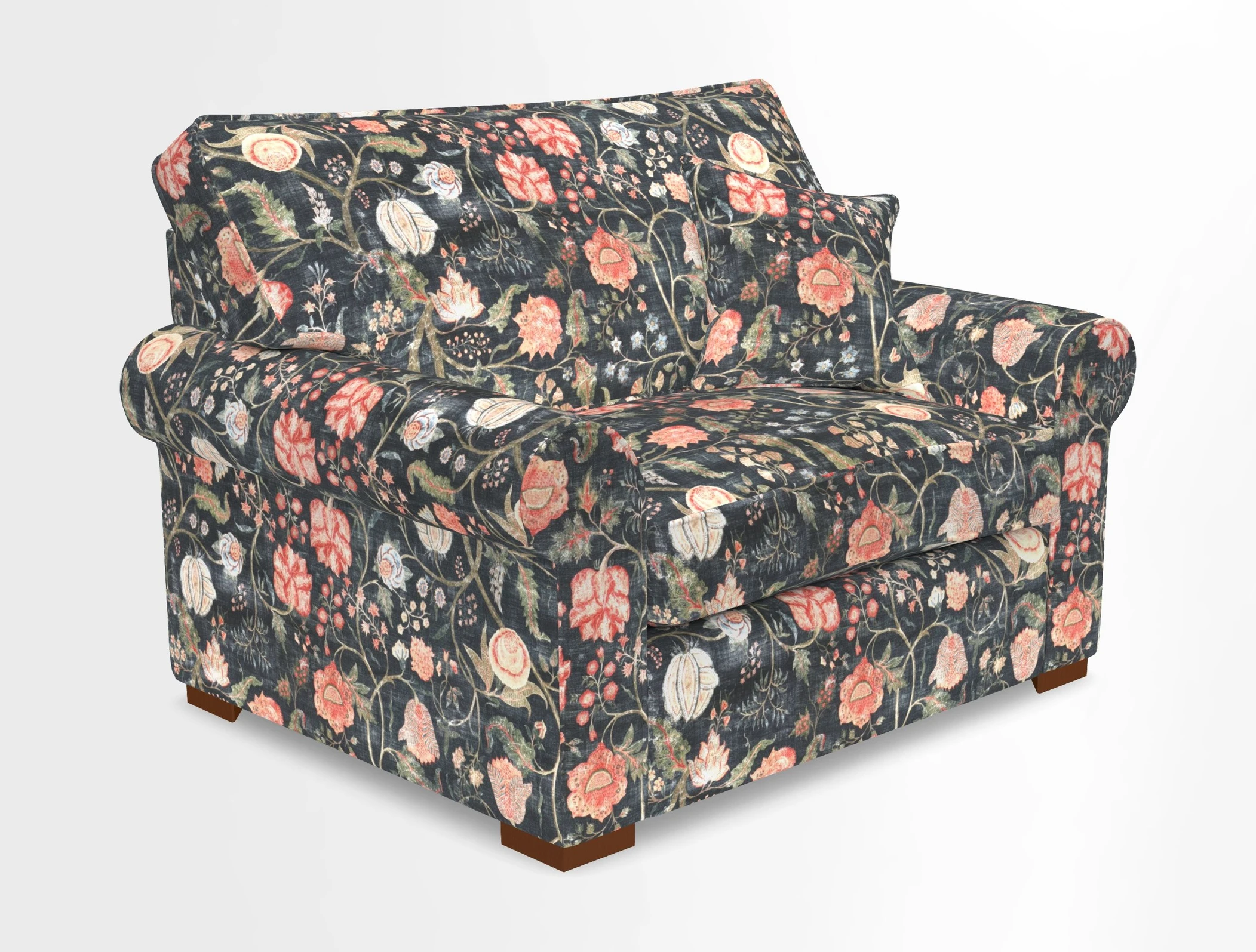 Upperton Snuggler Loose Cover in Two Tone Plain Biscuit - Loose cover option available
