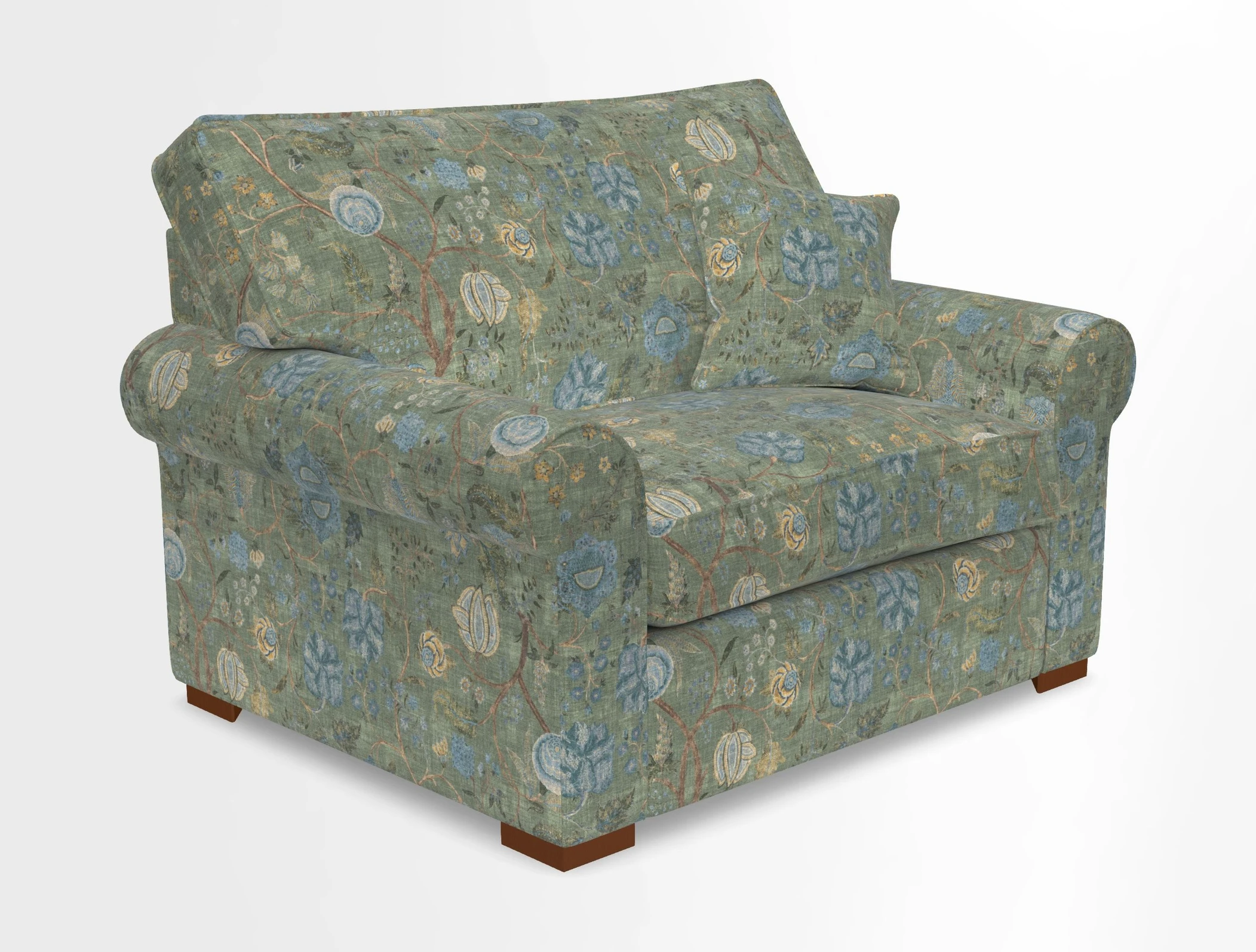 Upperton Snuggler Loose Cover in Two Tone Plain Biscuit - Loose cover option available