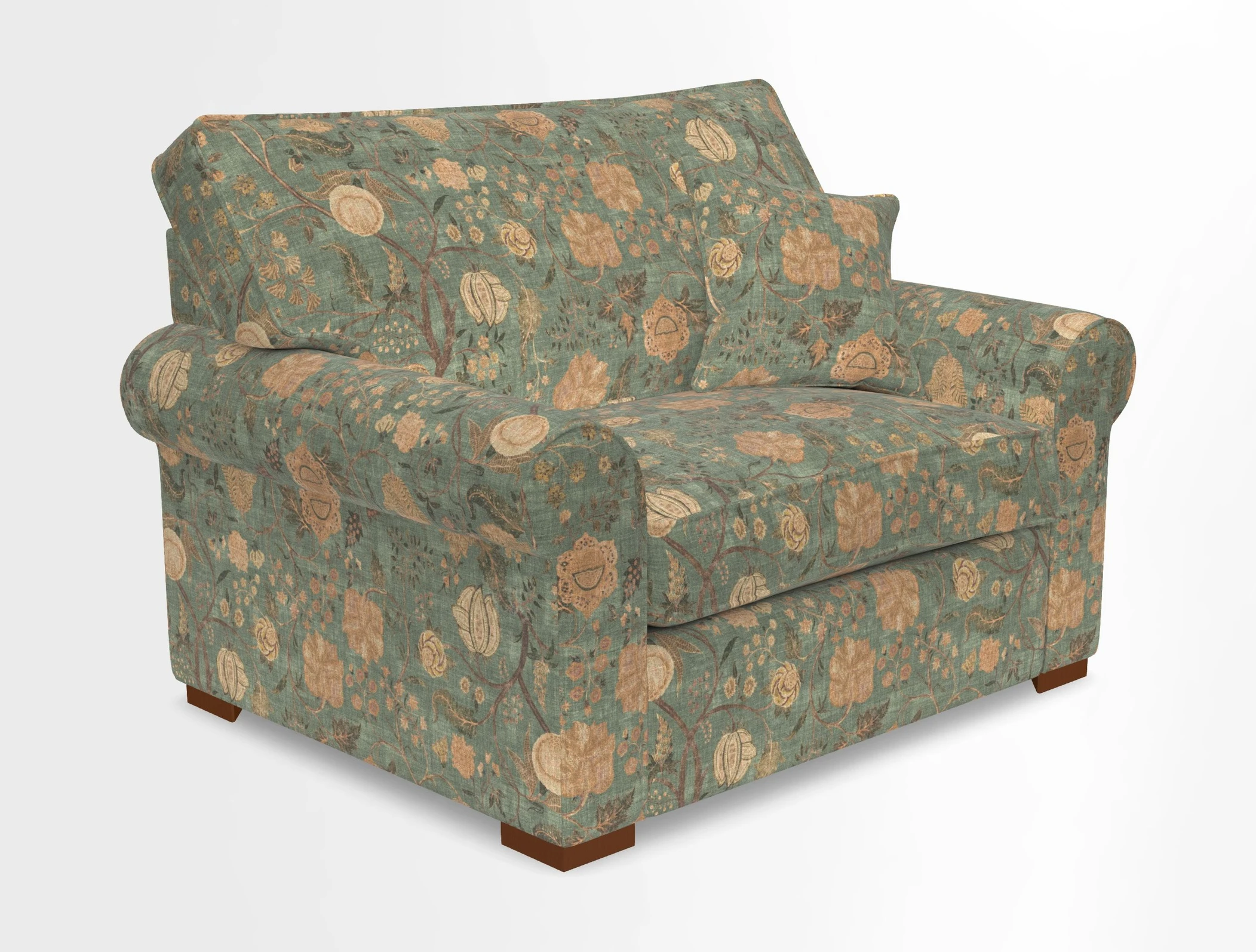 Upperton Snuggler Loose Cover in Two Tone Plain Biscuit - Loose cover option available