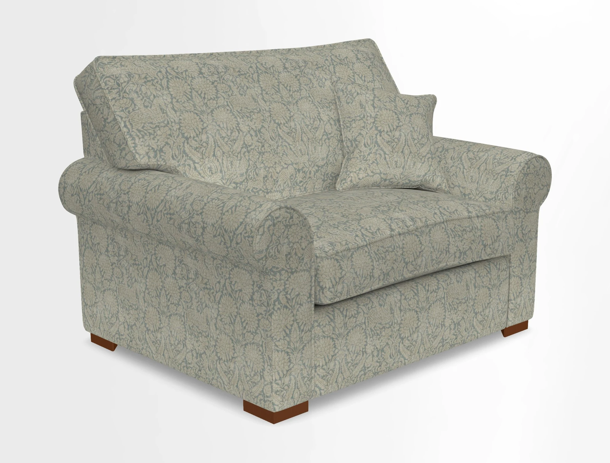Upperton Snuggler Loose Cover in Two Tone Plain Biscuit - Loose cover option available