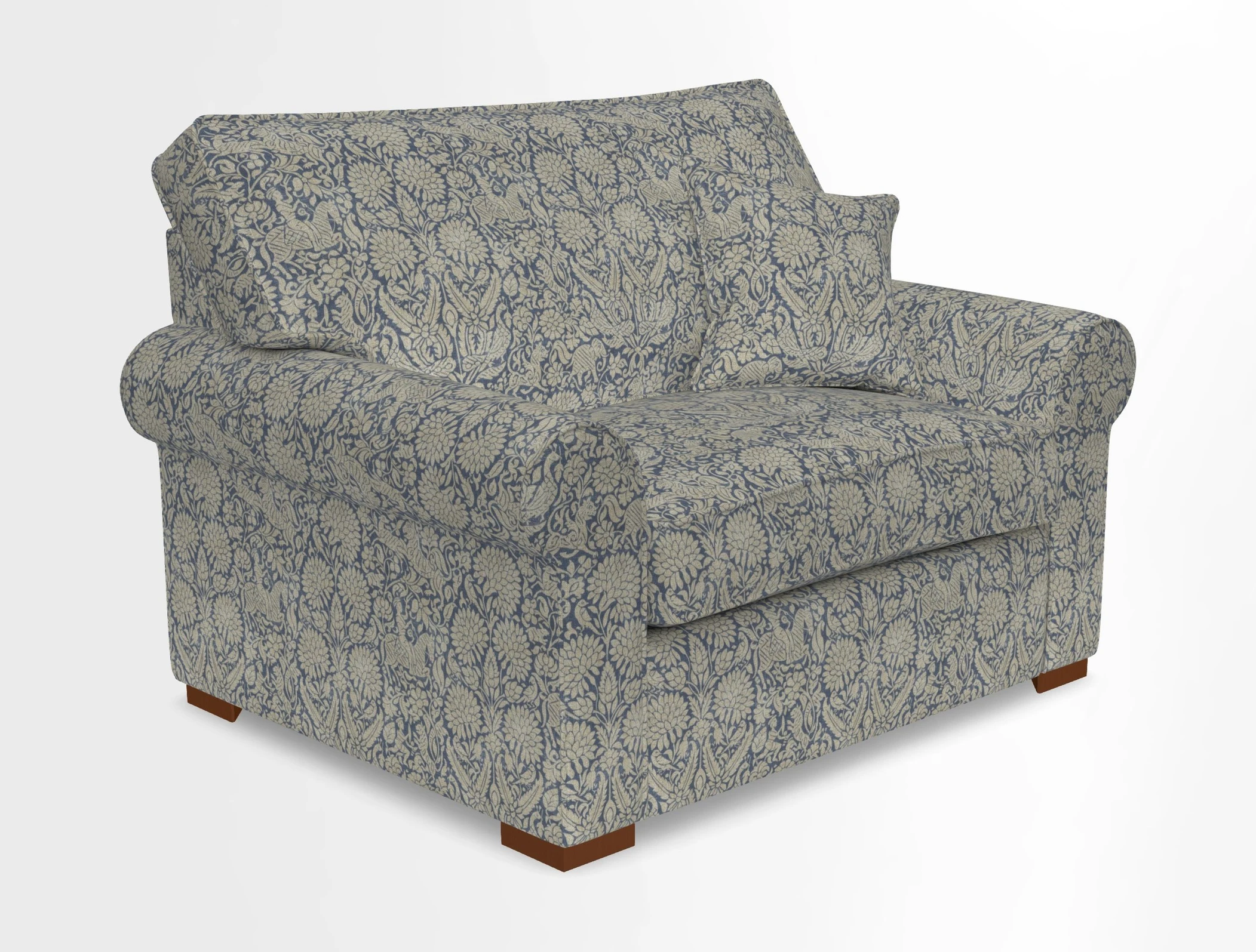 Upperton Snuggler Loose Cover in Two Tone Plain Biscuit - Loose cover option available