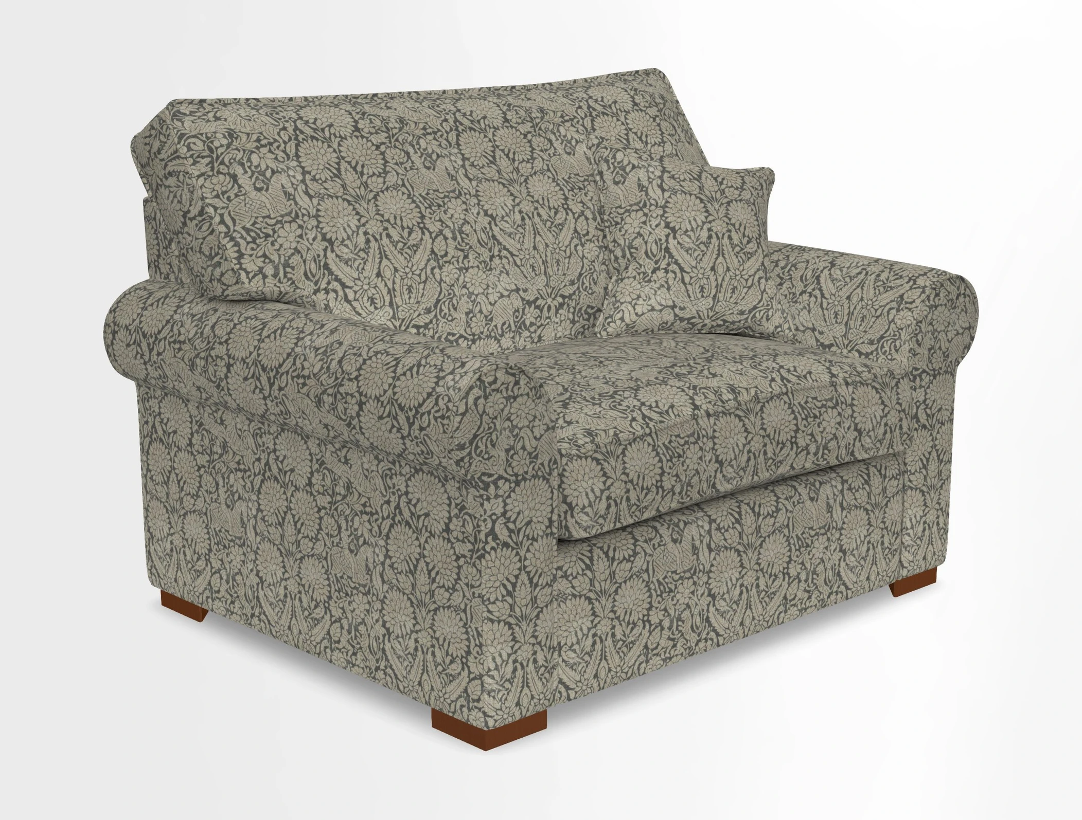 Upperton Snuggler Loose Cover in Two Tone Plain Biscuit - Loose cover option available