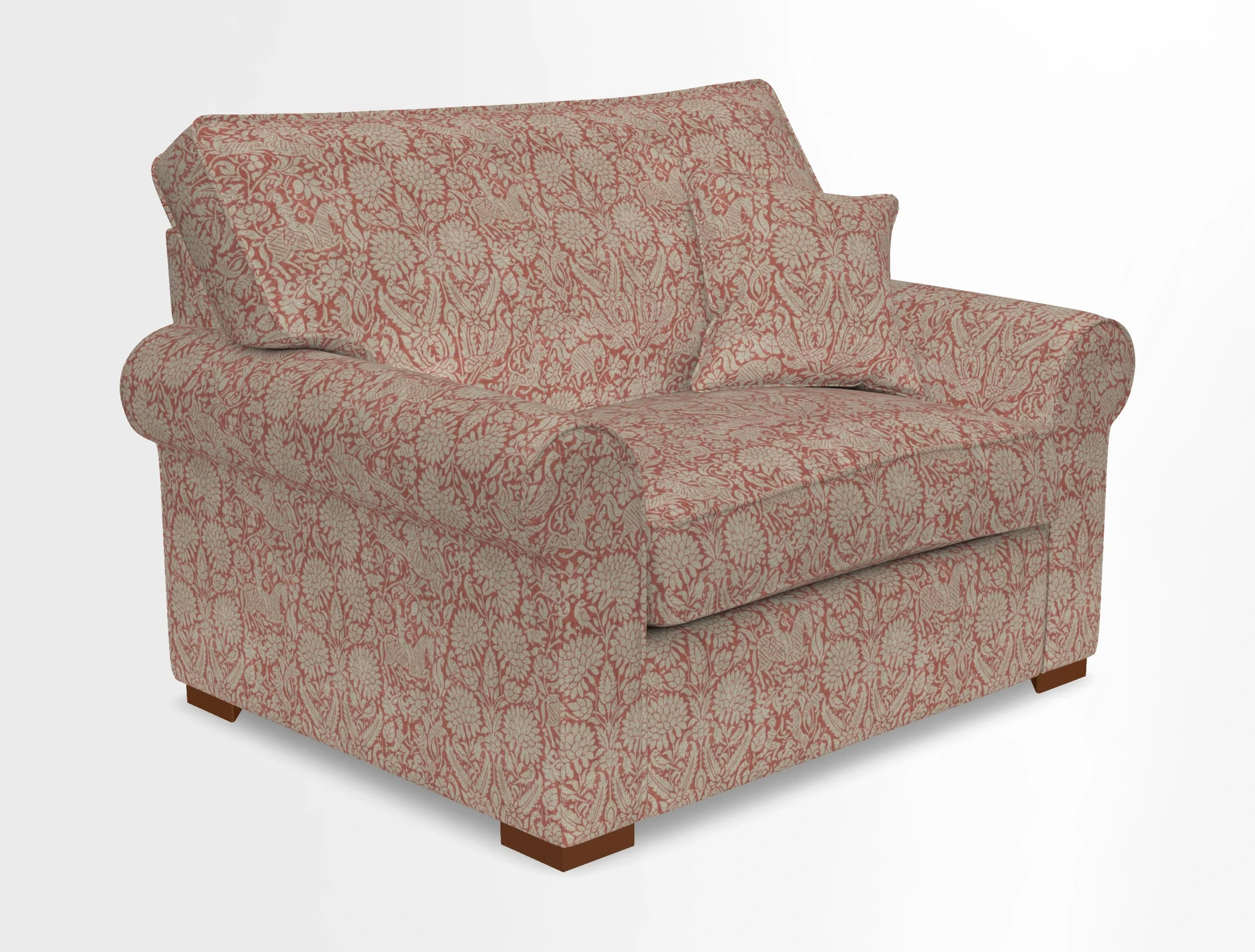 Upperton Snuggler Loose Cover in Two Tone Plain Biscuit - Loose cover option available