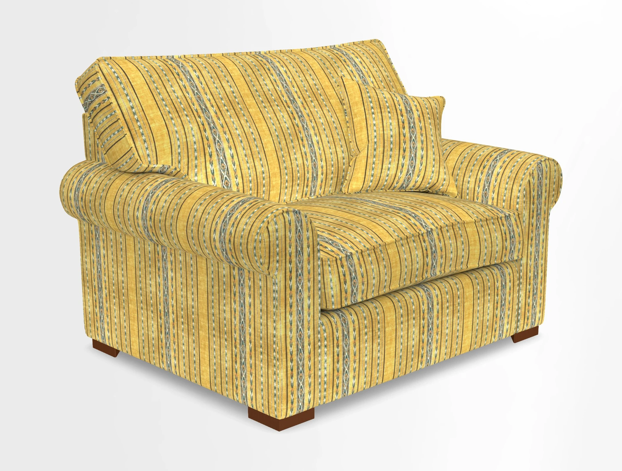 Upperton Snuggler Loose Cover in Two Tone Plain Biscuit - Loose cover option available