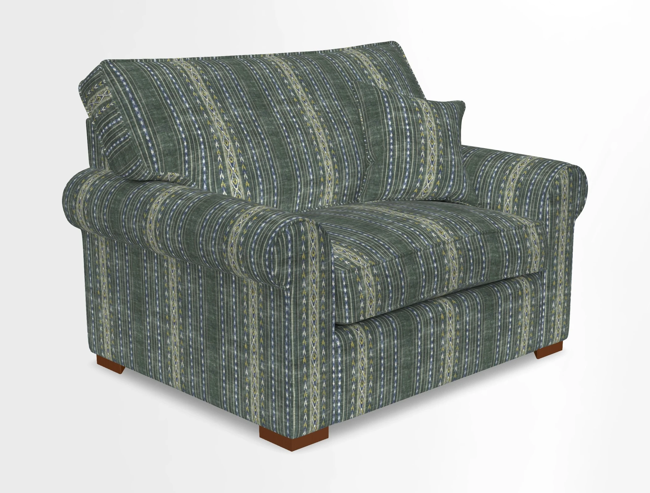 Upperton Snuggler Loose Cover in Two Tone Plain Biscuit - Loose cover option available