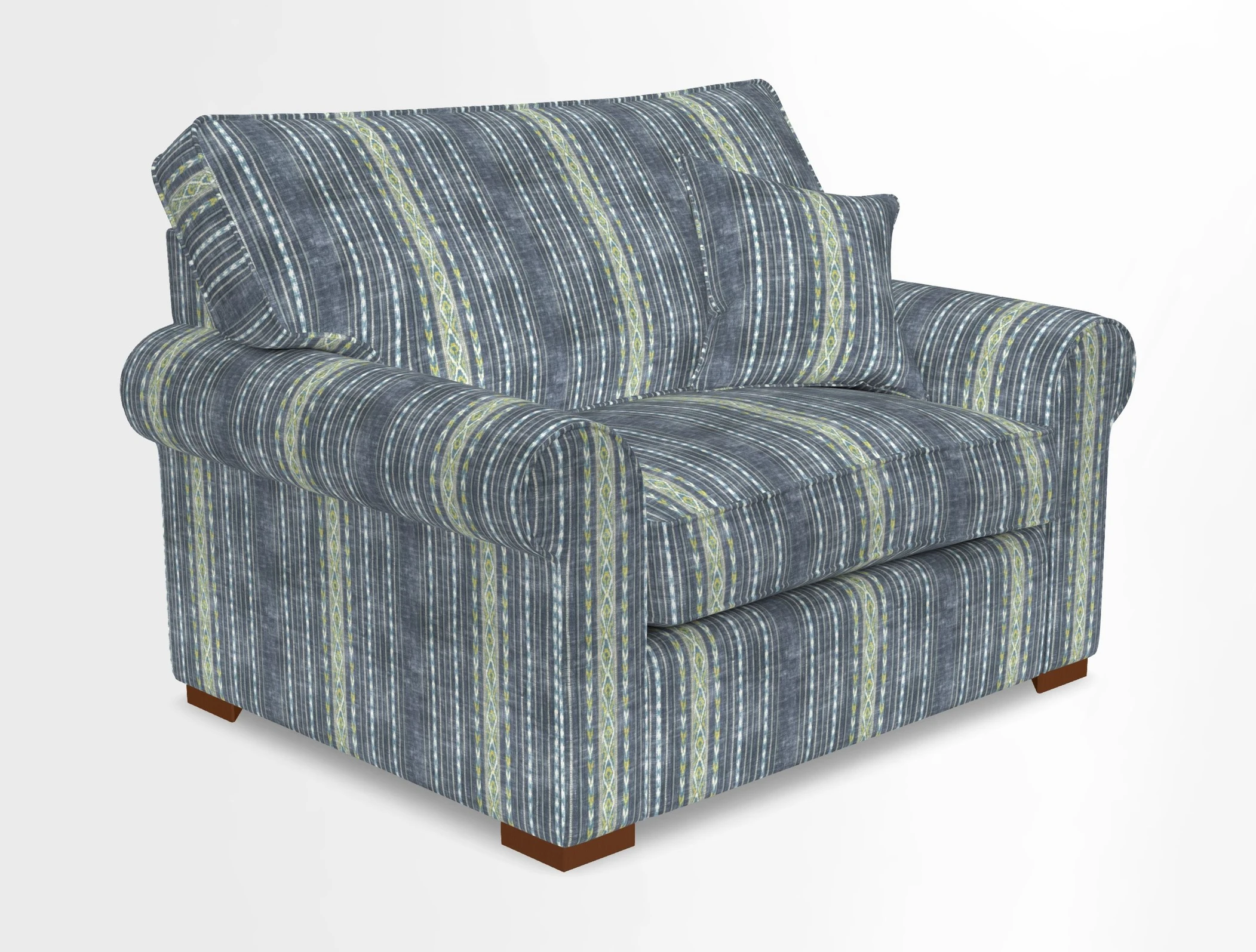 Upperton Snuggler Loose Cover in Two Tone Plain Biscuit - Loose cover option available