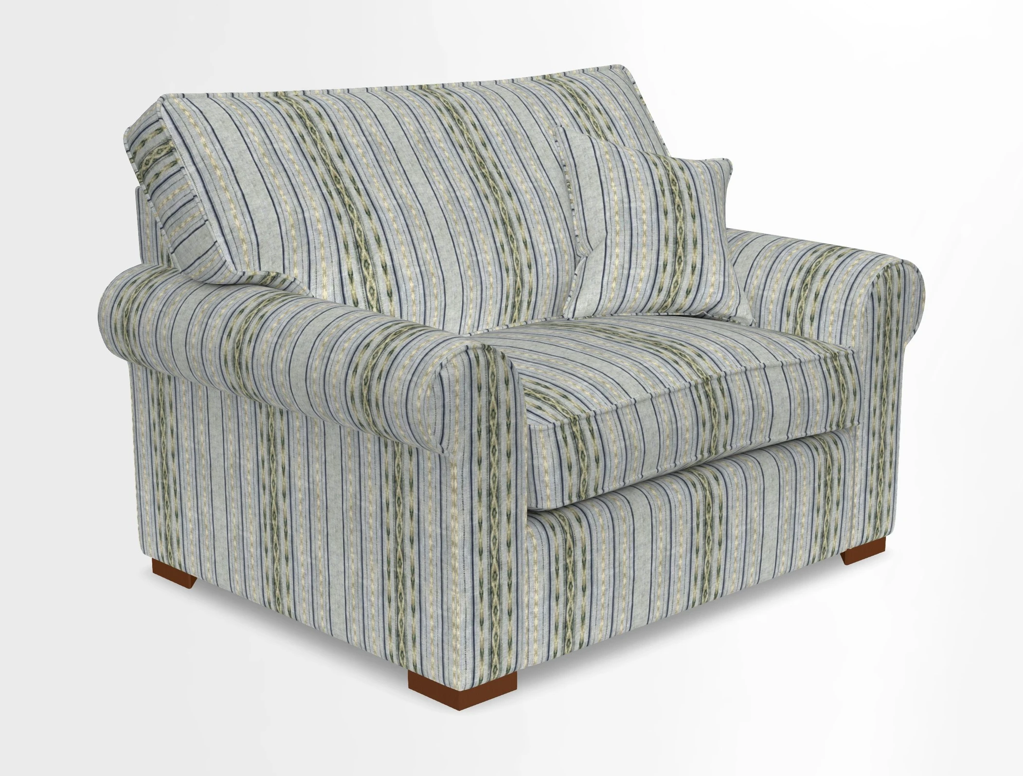 Upperton Snuggler Loose Cover in Two Tone Plain Biscuit - Loose cover option available