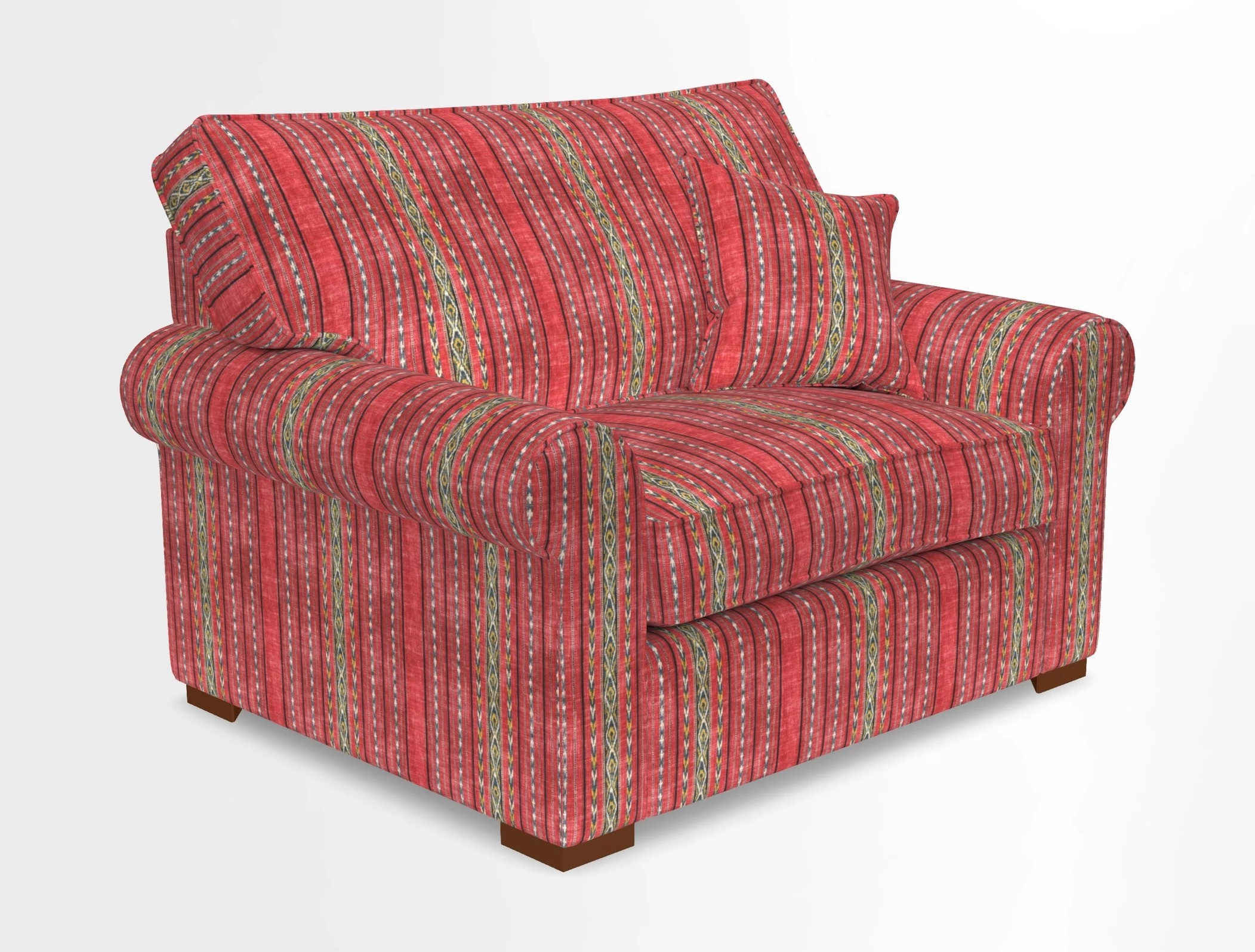 Upperton Snuggler Loose Cover in Two Tone Plain Biscuit - Loose cover option available