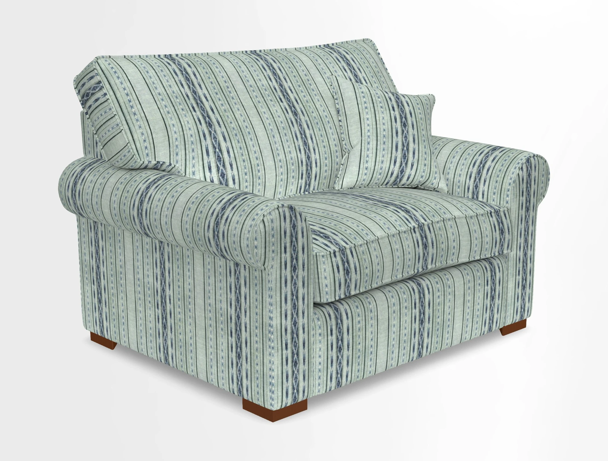 Upperton Snuggler Loose Cover in Two Tone Plain Biscuit - Loose cover option available