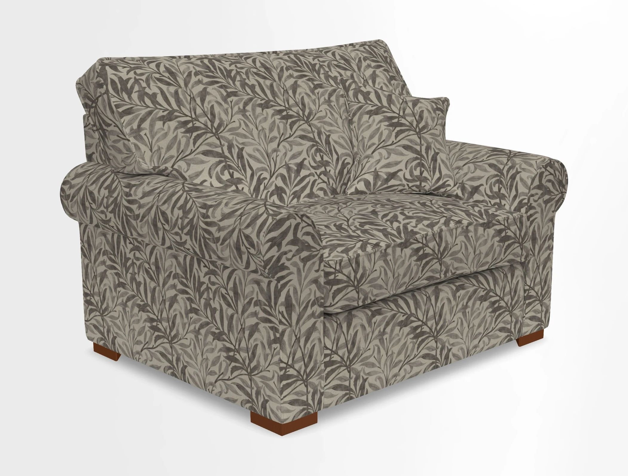 Upperton Snuggler Loose Cover in Two Tone Plain Biscuit - Loose cover option available