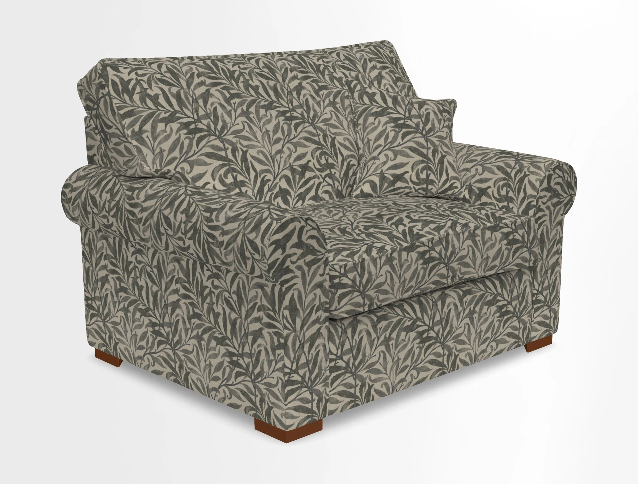 Upperton Snuggler Loose Cover in Two Tone Plain Biscuit - Loose cover option available