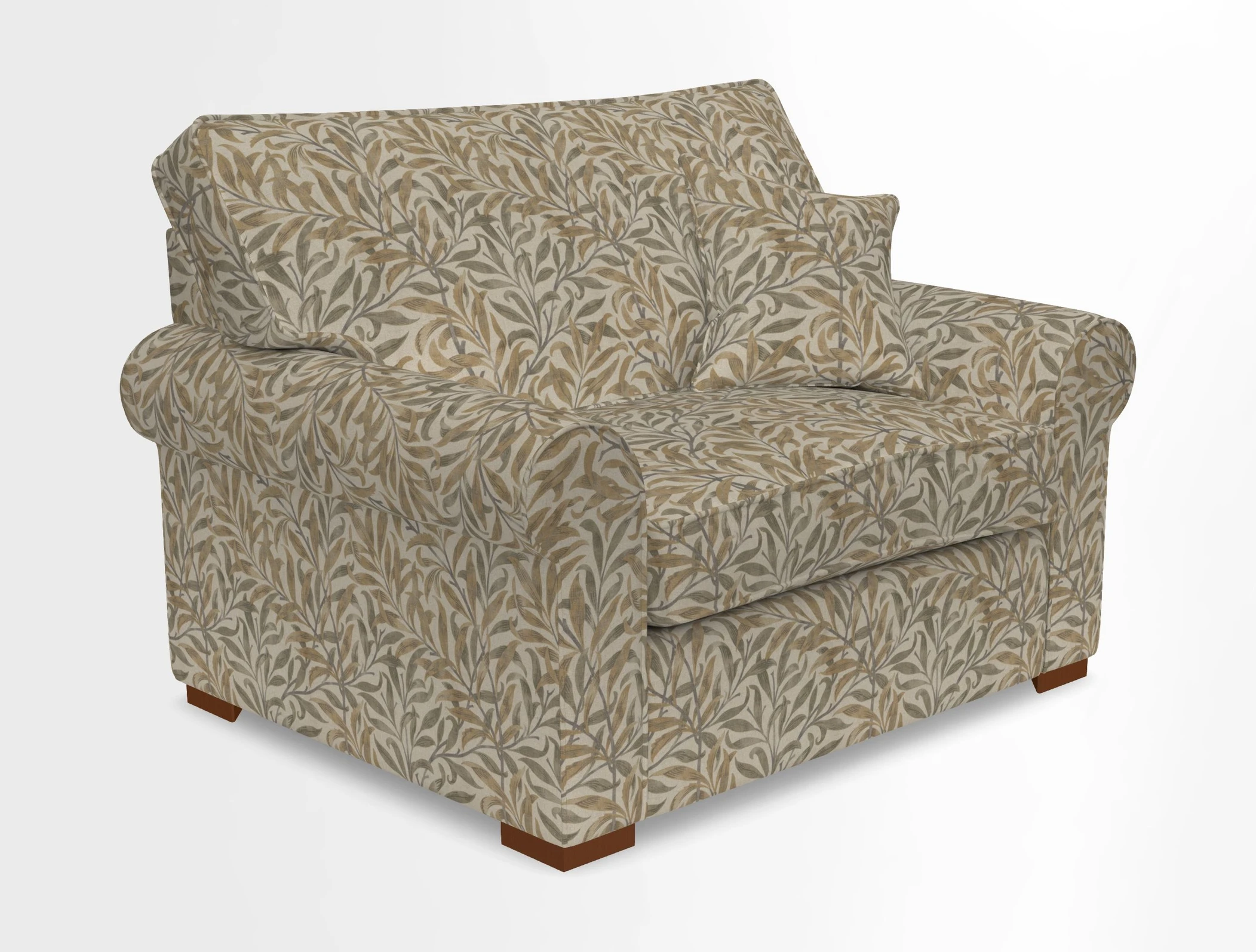 Upperton Snuggler Loose Cover in Two Tone Plain Biscuit - Loose cover option available