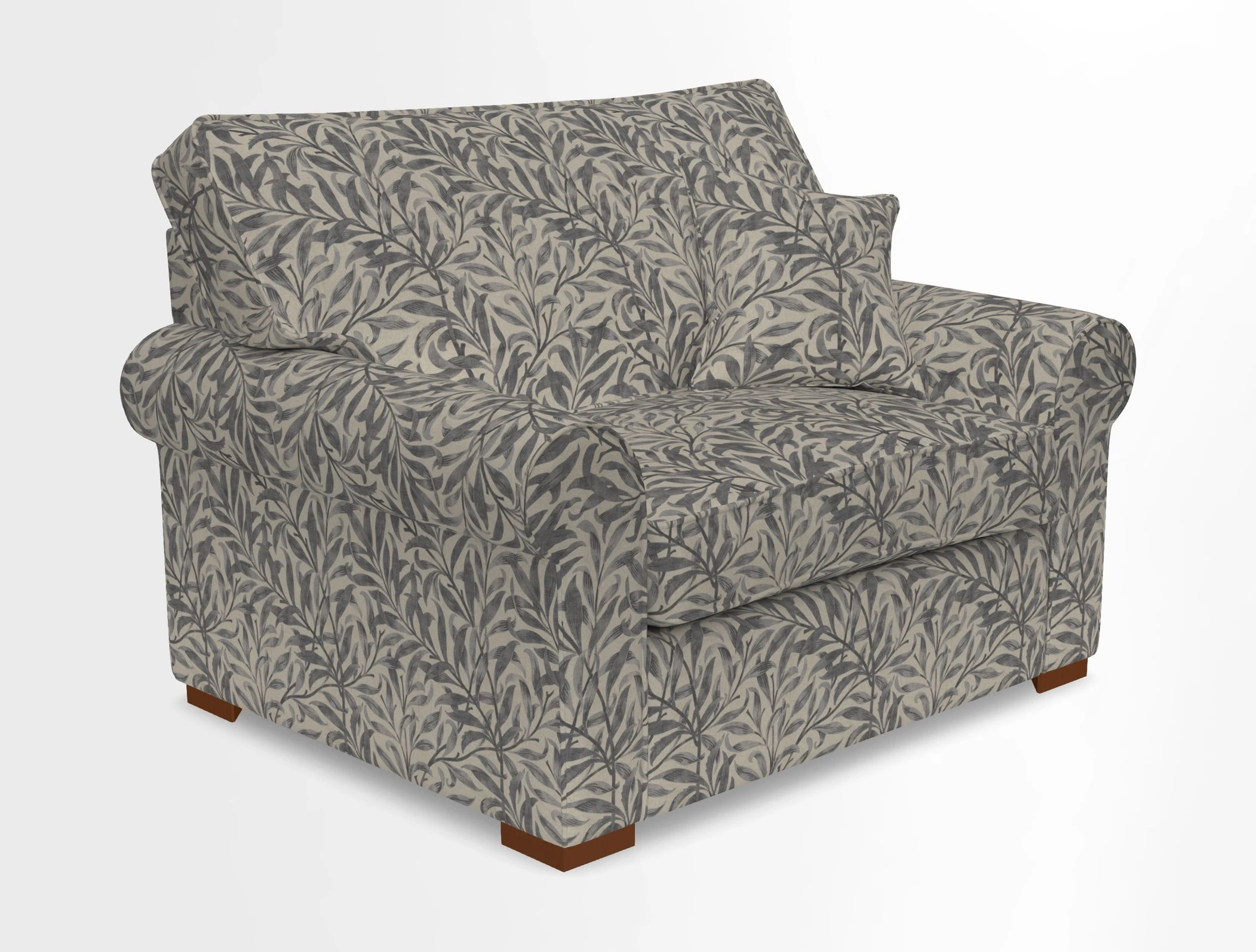 Upperton Snuggler Loose Cover in Two Tone Plain Biscuit - Loose cover option available
