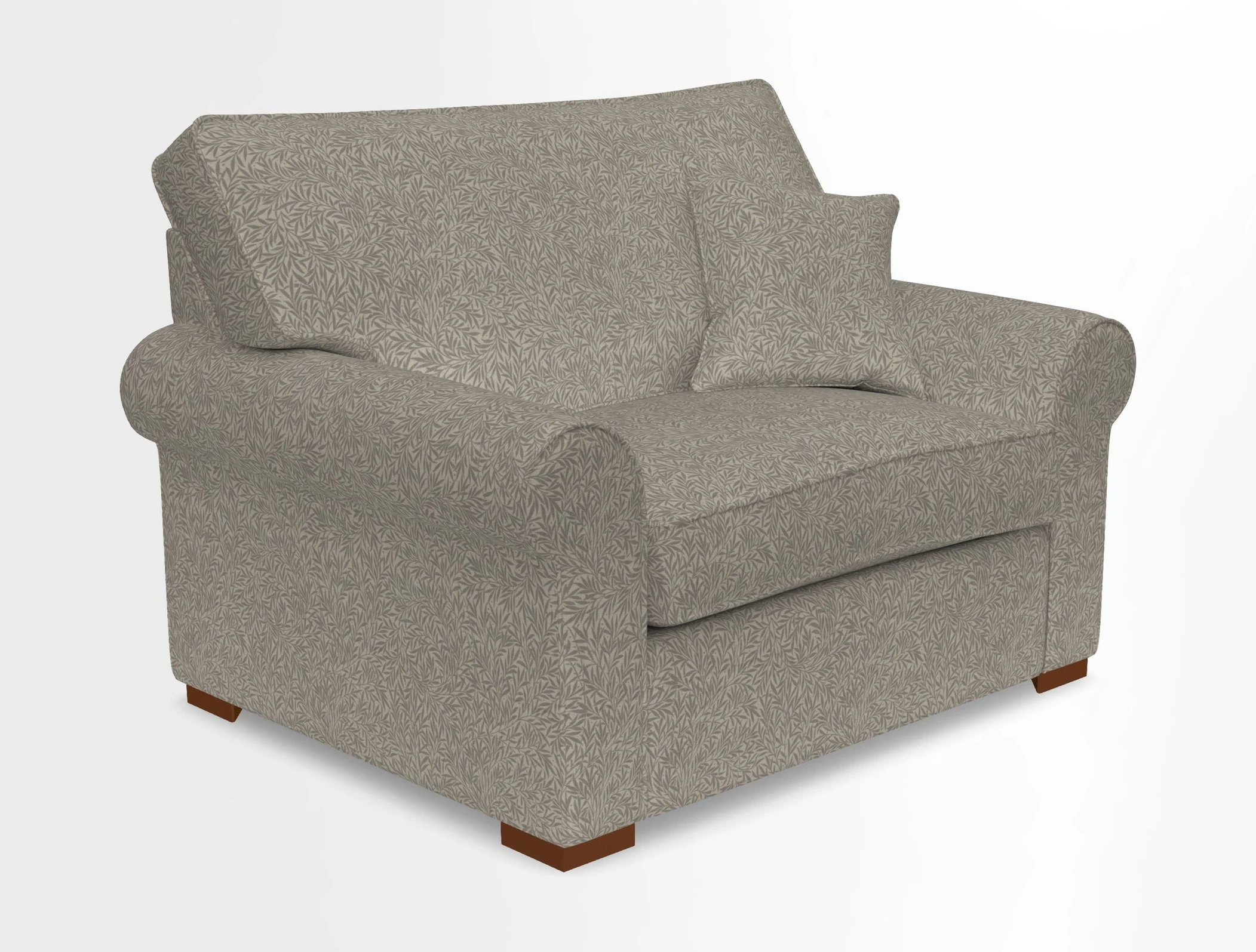 Upperton Snuggler Loose Cover in Two Tone Plain Biscuit - Loose cover option available
