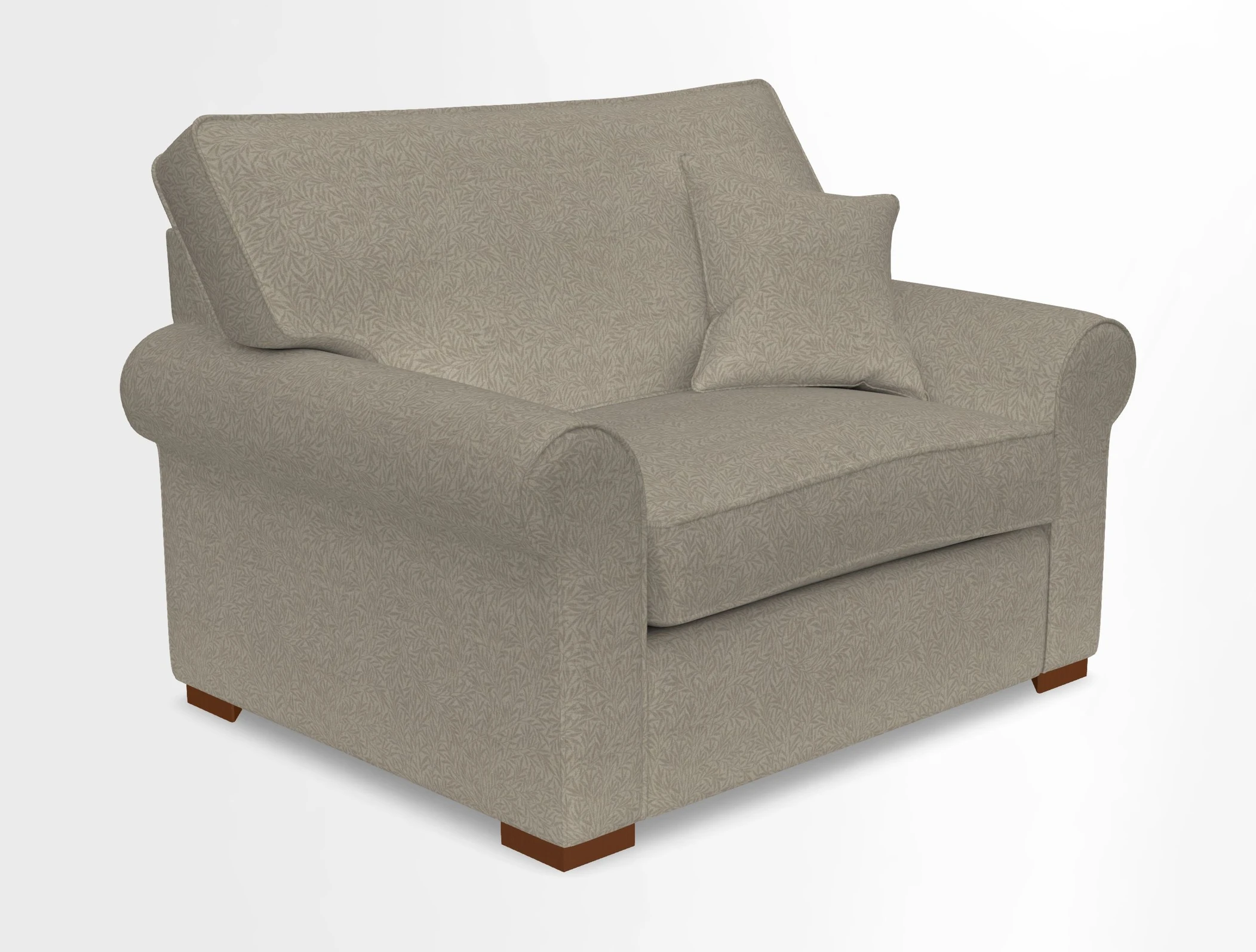 Upperton Snuggler Loose Cover in Two Tone Plain Biscuit - Loose cover option available