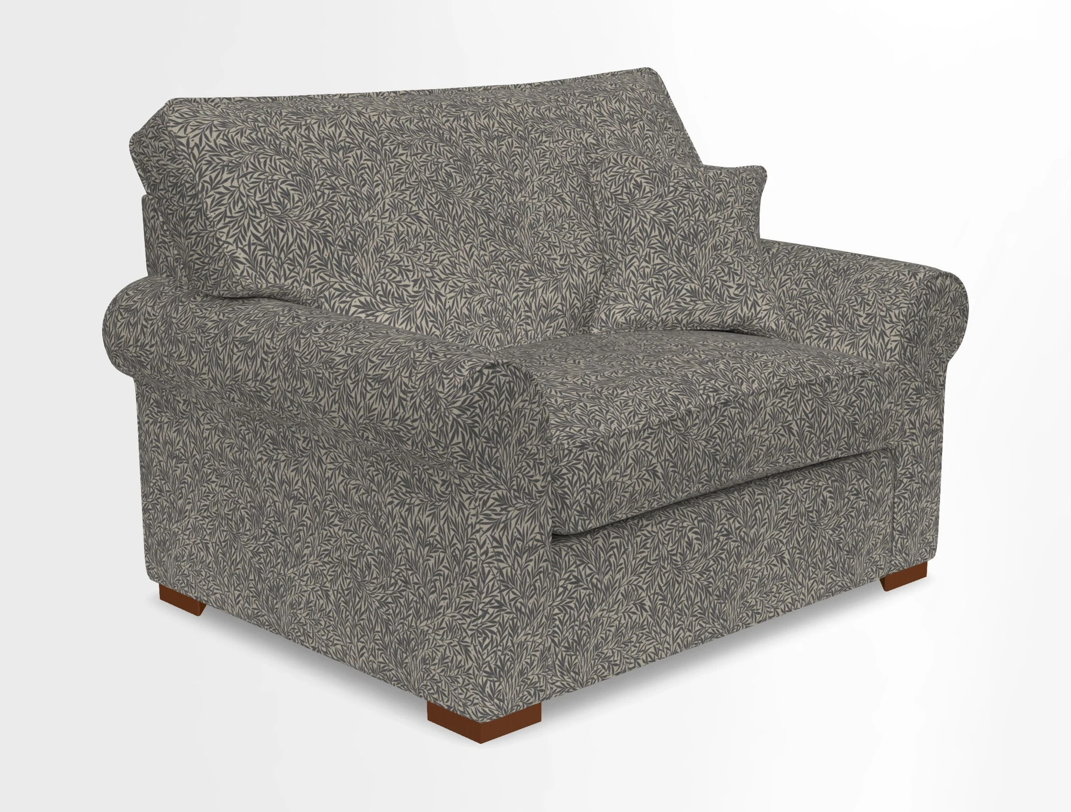 Upperton Snuggler Loose Cover in Two Tone Plain Biscuit - Loose cover option available
