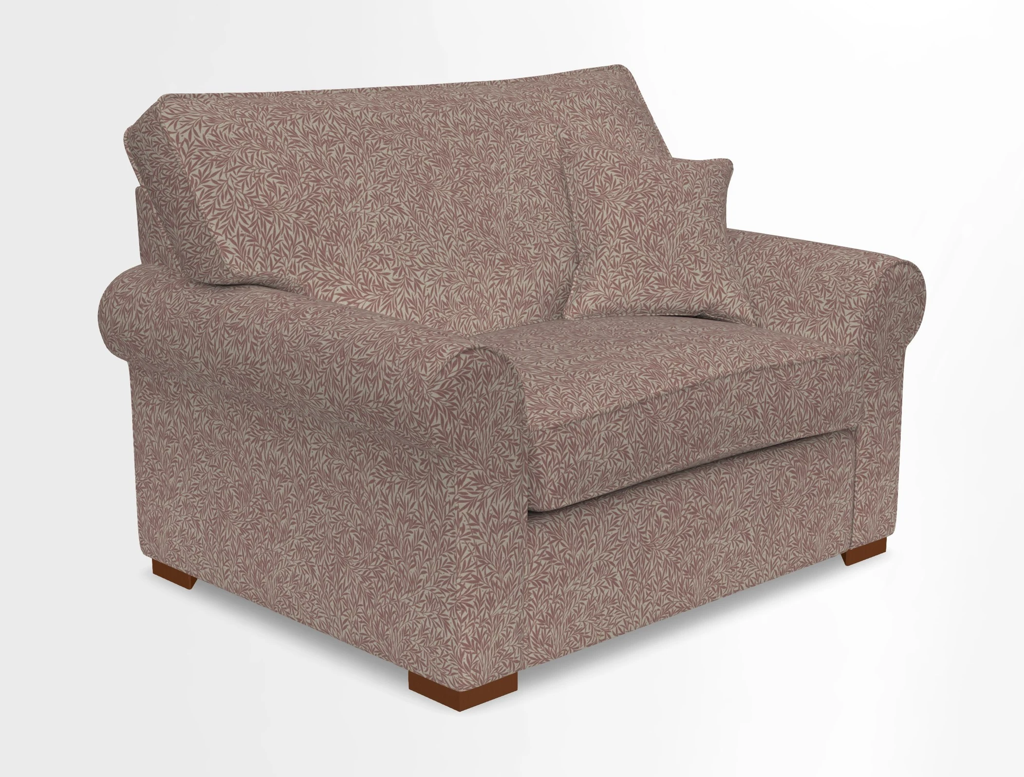 Upperton Snuggler Loose Cover in Two Tone Plain Biscuit - Loose cover option available