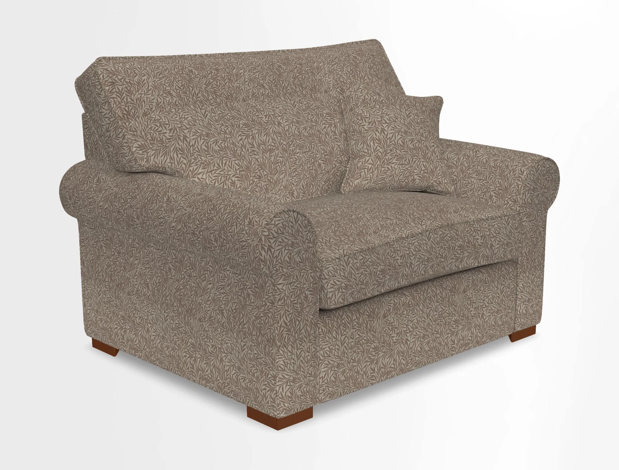 Upperton Snuggler Loose Cover in Two Tone Plain Biscuit - Loose cover option available