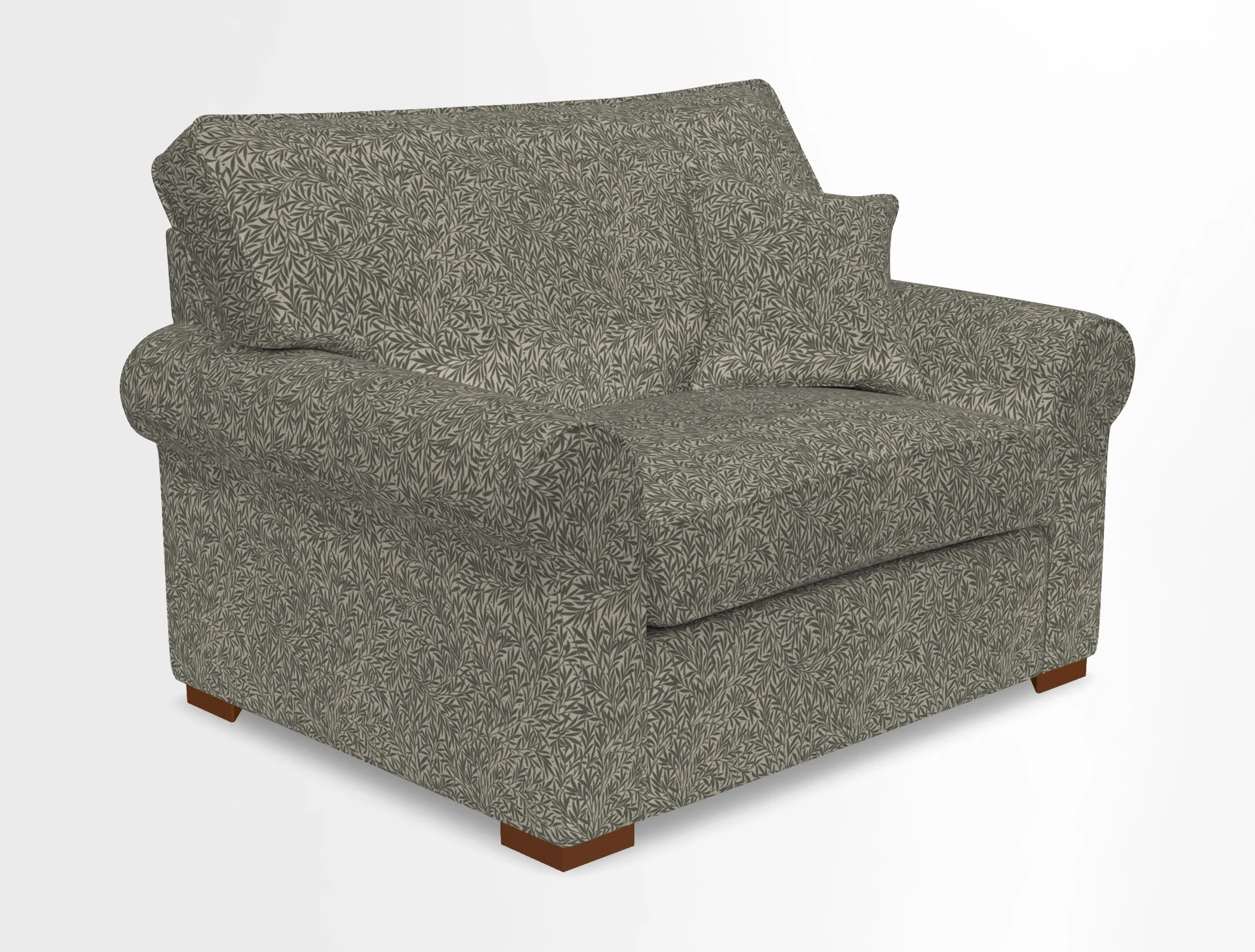 Upperton Snuggler Loose Cover in Two Tone Plain Biscuit - Loose cover option available