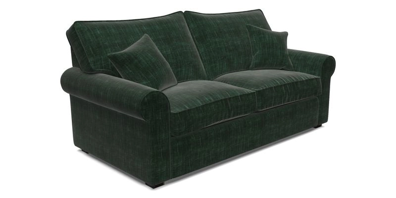 Upperton 3 Seater Loose Cover Sofa in Floral Linen Even So Verde - Fitted cover option available