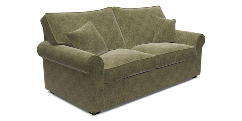 Upperton 3 Seater Sofa in Two Tone Plain Biscuit - Loose cover option available