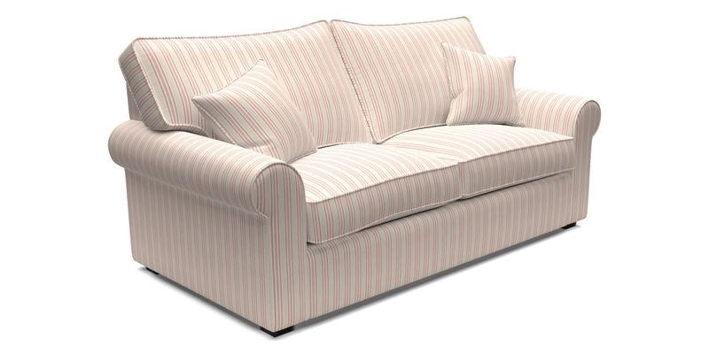 Upperton 3 Seater Loose Cover Sofa in Floral Linen Even So Verde - Fitted cover option available
