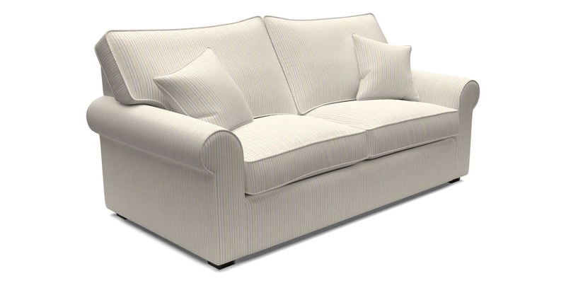 Upperton 3 Seater Sofa in Two Tone Plain Biscuit - Loose cover option available