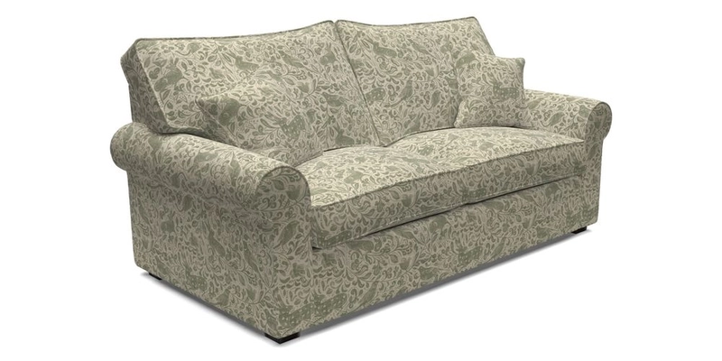 Upperton 3 Seater Sofa in Two Tone Plain Biscuit - Loose cover option available
