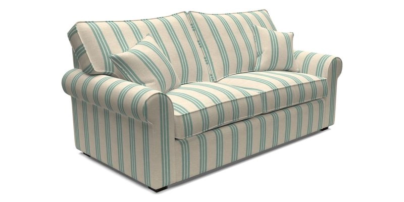 Upperton 3 Seater Sofa in Two Tone Plain Biscuit - Loose cover option available
