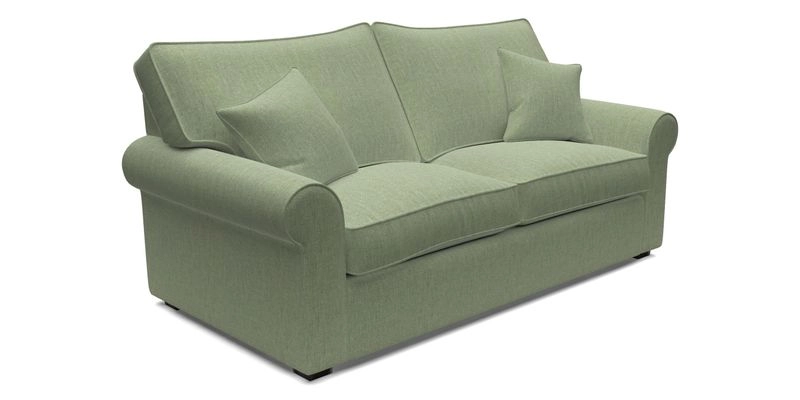 Upperton 3 Seater Loose Cover Sofa in Floral Linen Even So Verde - Fitted cover option available