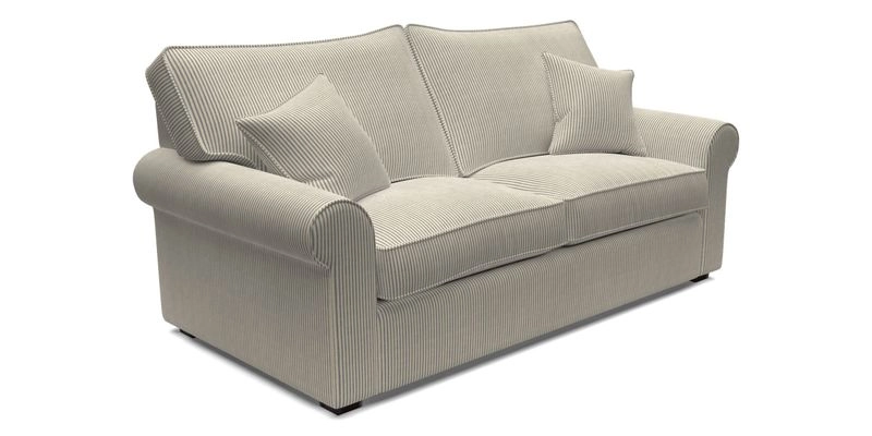Upperton 3 Seater Loose Cover Sofa in Floral Linen Even So Verde - Fitted cover option available