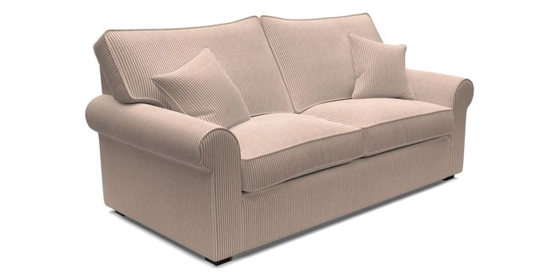 Upperton 3 Seater Sofa in Two Tone Plain Biscuit - Loose cover option available