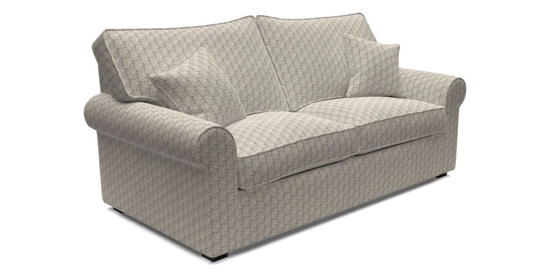 Upperton 3 Seater Loose Cover Sofa in Floral Linen Even So Verde - Fitted cover option available