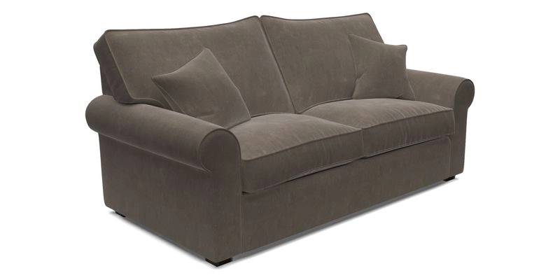 Upperton 3 Seater Sofa in Two Tone Plain Biscuit - Loose cover option available