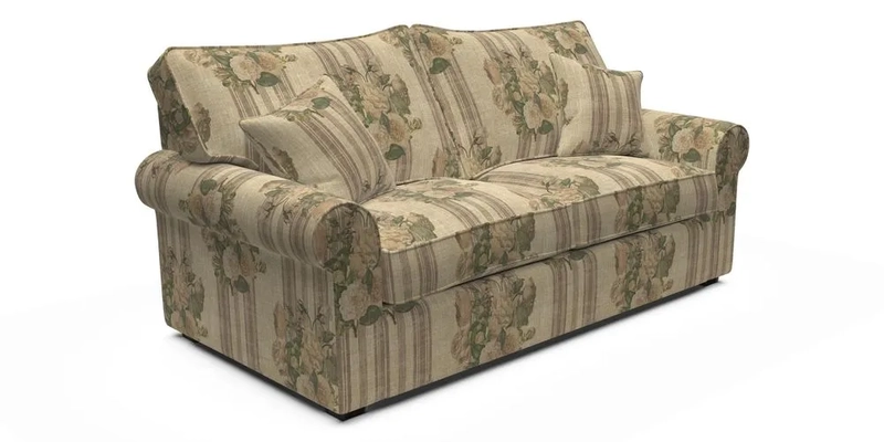 Upperton 3 Seater Sofa in Two Tone Plain Biscuit - Loose cover option available