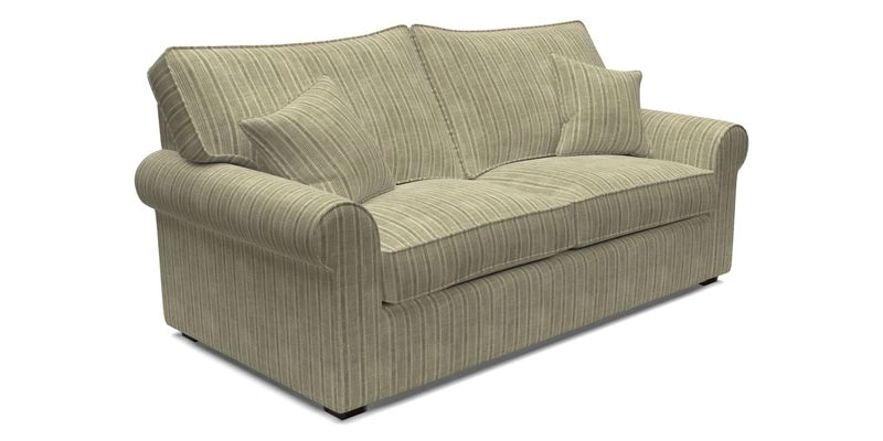 Upperton 3 Seater Sofa in Two Tone Plain Biscuit - Loose cover option available