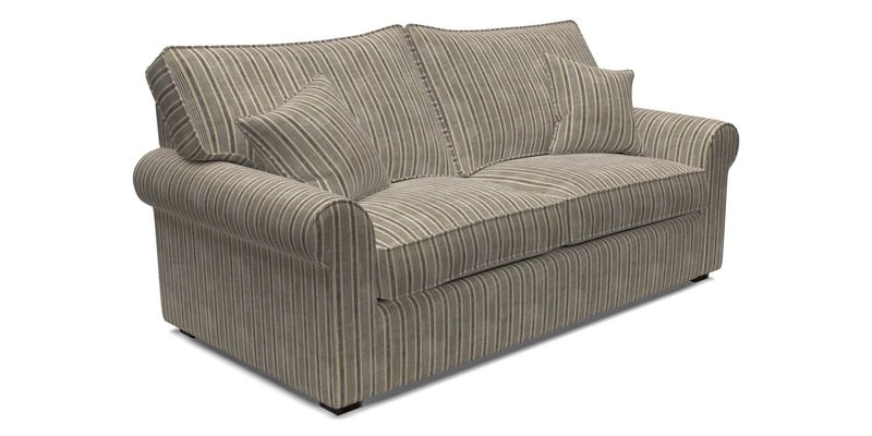 Upperton 3 Seater Sofa in Two Tone Plain Biscuit - Loose cover option available