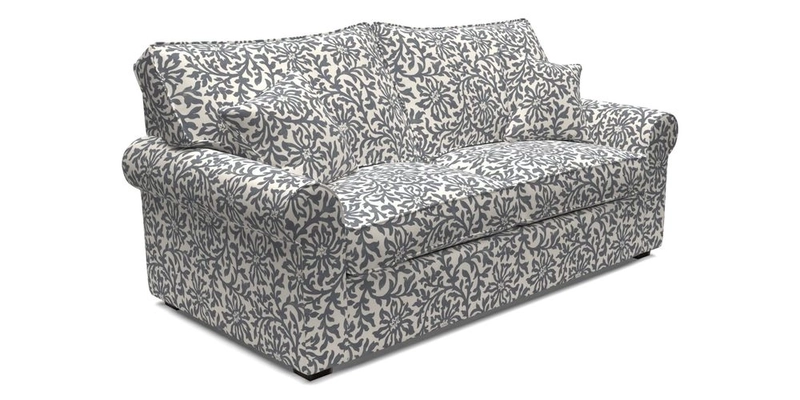 Upperton 3 Seater Sofa in Two Tone Plain Biscuit - Loose cover option available