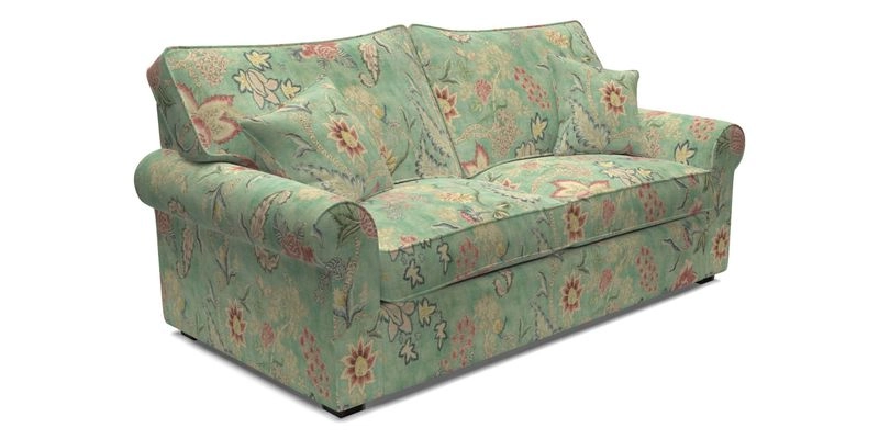 Upperton 3 Seater Sofa in Two Tone Plain Biscuit - Loose cover option available