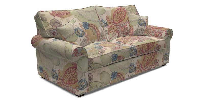 Upperton 3 Seater Sofa in Two Tone Plain Biscuit - Loose cover option available