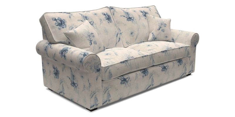 Upperton 3 Seater Sofa in Two Tone Plain Biscuit - Loose cover option available