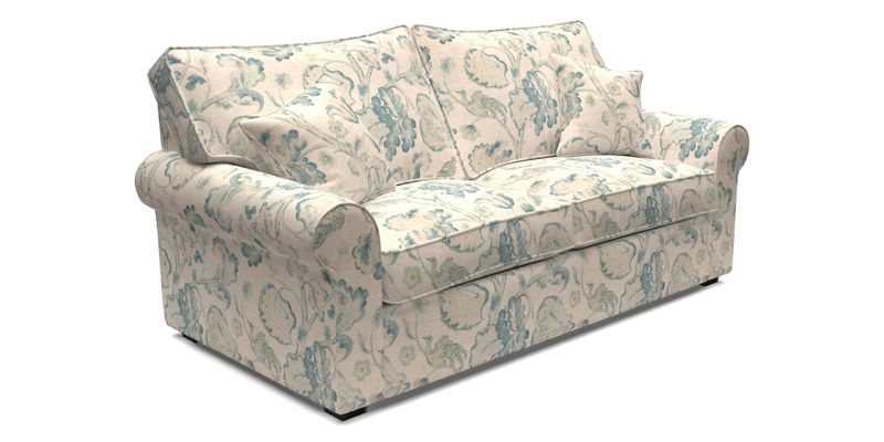 Upperton 3 Seater Sofa in Two Tone Plain Biscuit - Loose cover option available