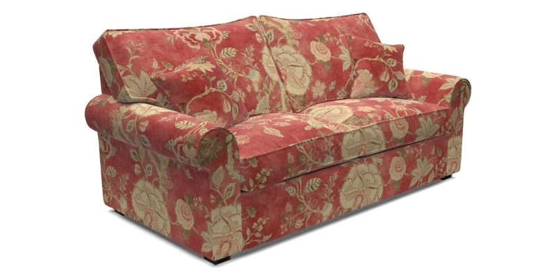 Upperton 3 Seater Sofa in Two Tone Plain Biscuit - Loose cover option available