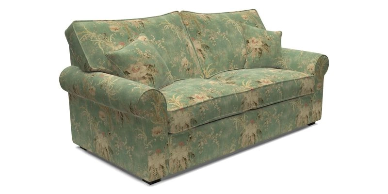 Upperton 3 Seater Sofa in Two Tone Plain Biscuit - Loose cover option available