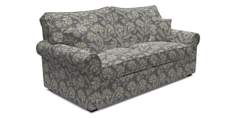Upperton 3 Seater Loose Cover Sofa in Floral Linen Even So Verde - Fitted cover option available