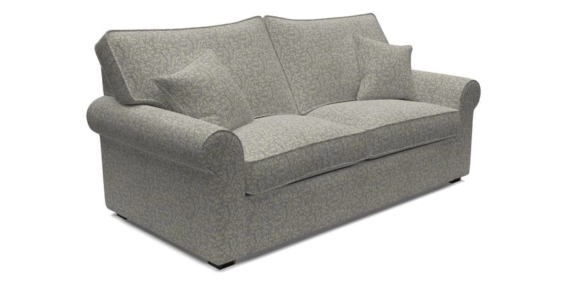 Upperton 3 Seater Sofa in Two Tone Plain Biscuit - Loose cover option available